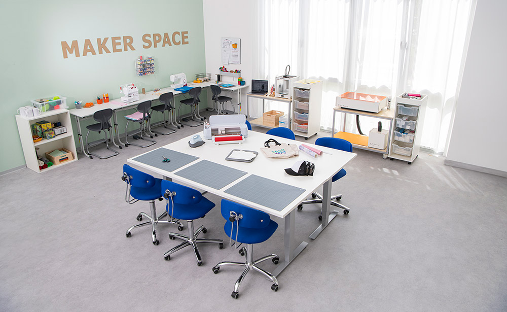 Makerspace: Drucken, Lasern, Plotten, Sticken - Raumsituation