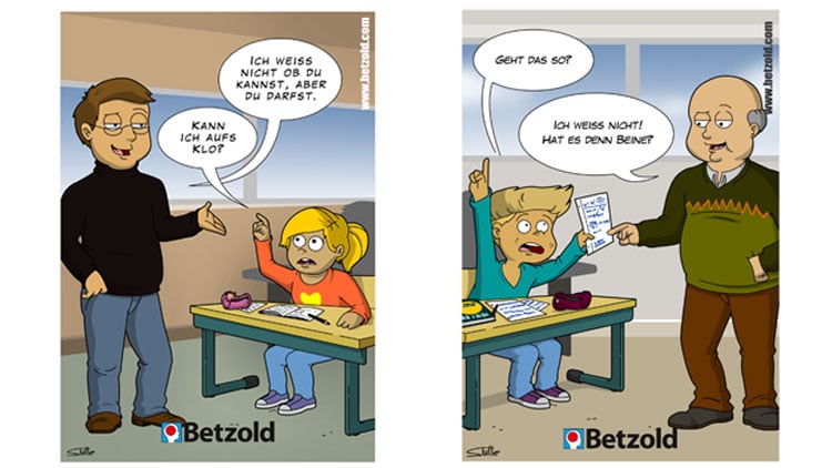 Lehrer und Schüler arbeiten zusammen Cartoon