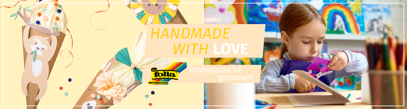 Handmade with love - Mit folia® ist Bastelspass garantiert