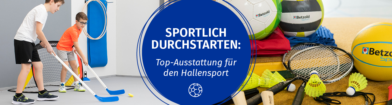 Ausstattung für den Hallensport